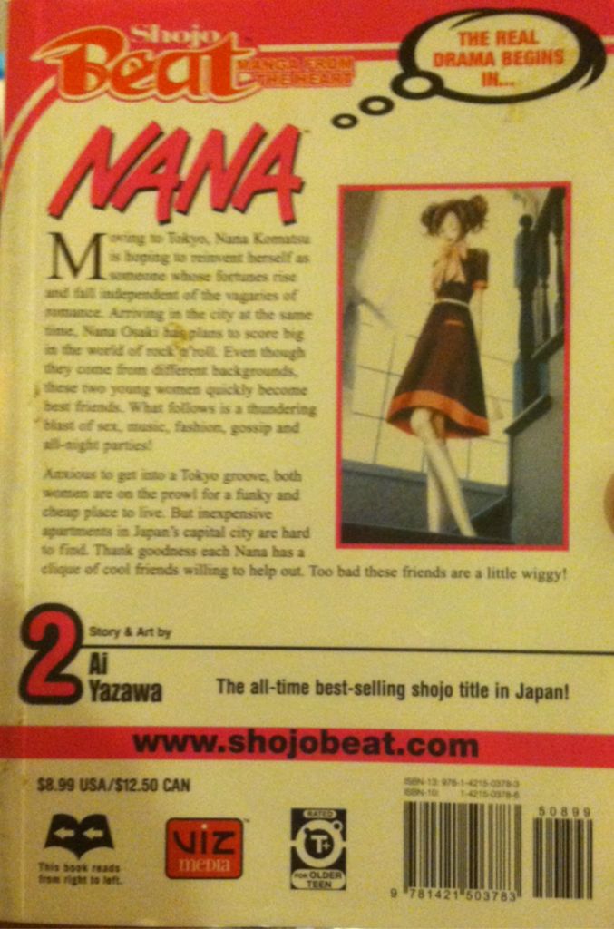 Nana - Viz Media (2 - Jan 2006) comic book collectible [Barcode 9781421501086] - Main Image 2