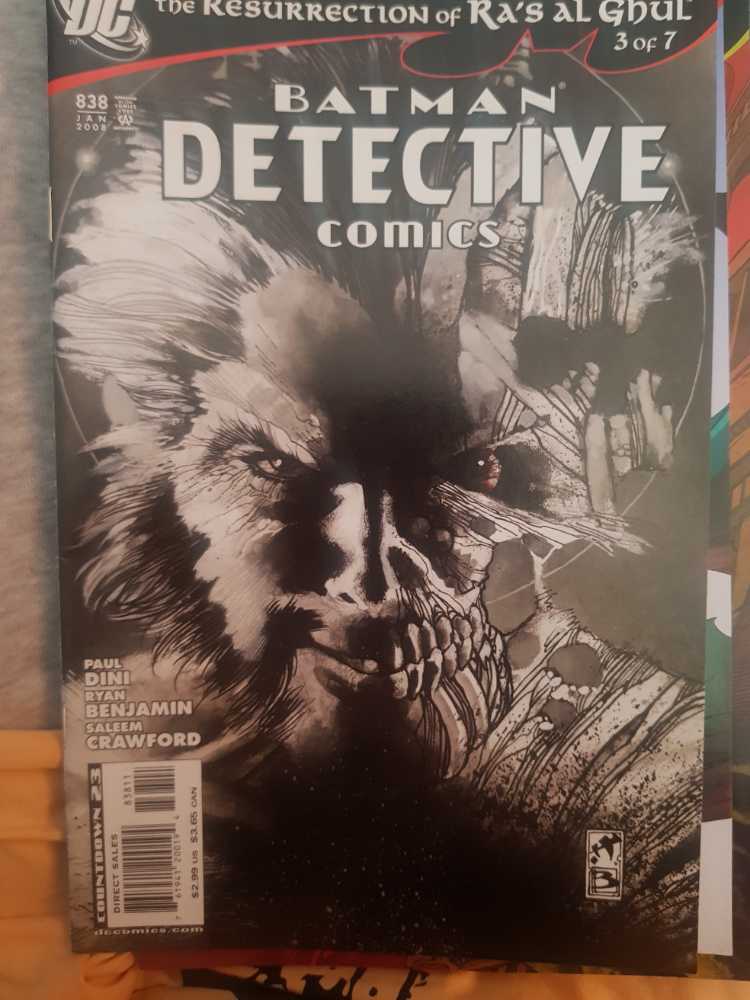 Detective Comics - DC (838 - Jan 2008) comic book collectible [Barcode 76194120019483811] - Main Image 2