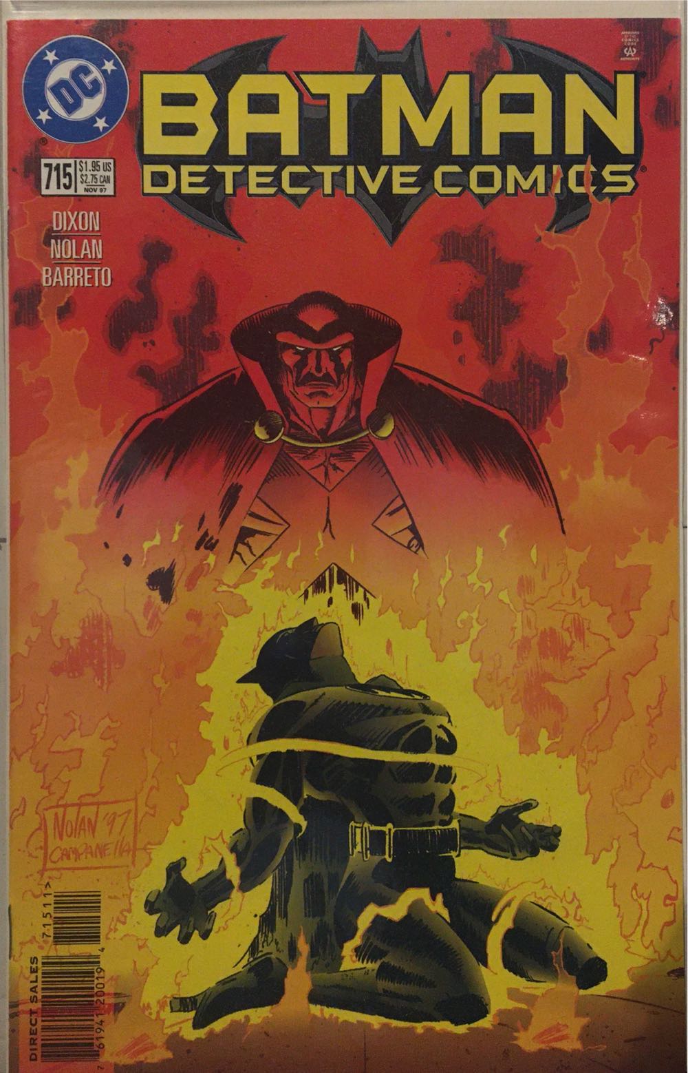 Batman Detective Comics  (715 - 11/1997) comic book collectible [Barcode 761941200194] - Main Image 2