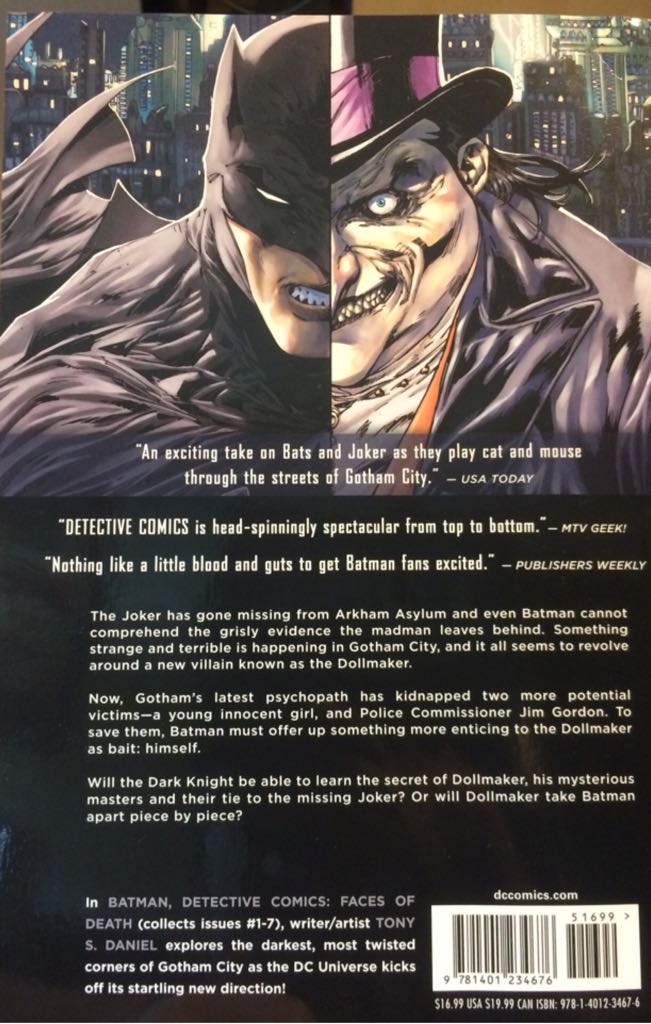 Batman Detective Comics - DC Comics (1 - Feb 2012) comic book collectible [Barcode 9781401234676] - Main Image 2