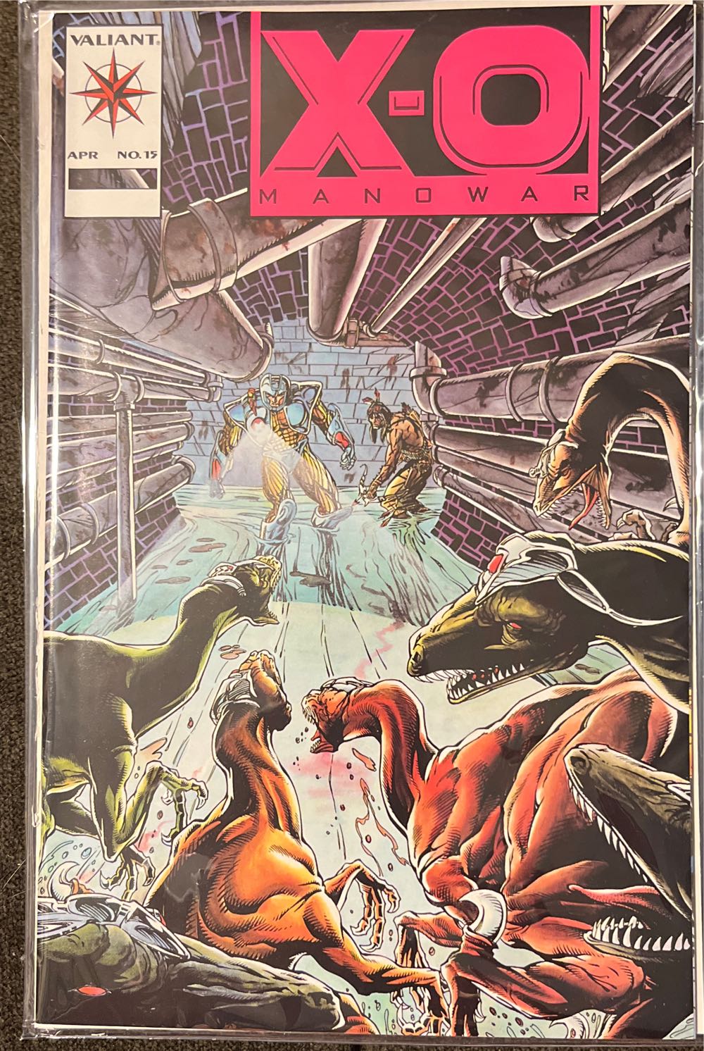 X-o Manowar - Valiant (15 - Apr 1993) comic book collectible [Barcode 858992003031] - Main Image 3