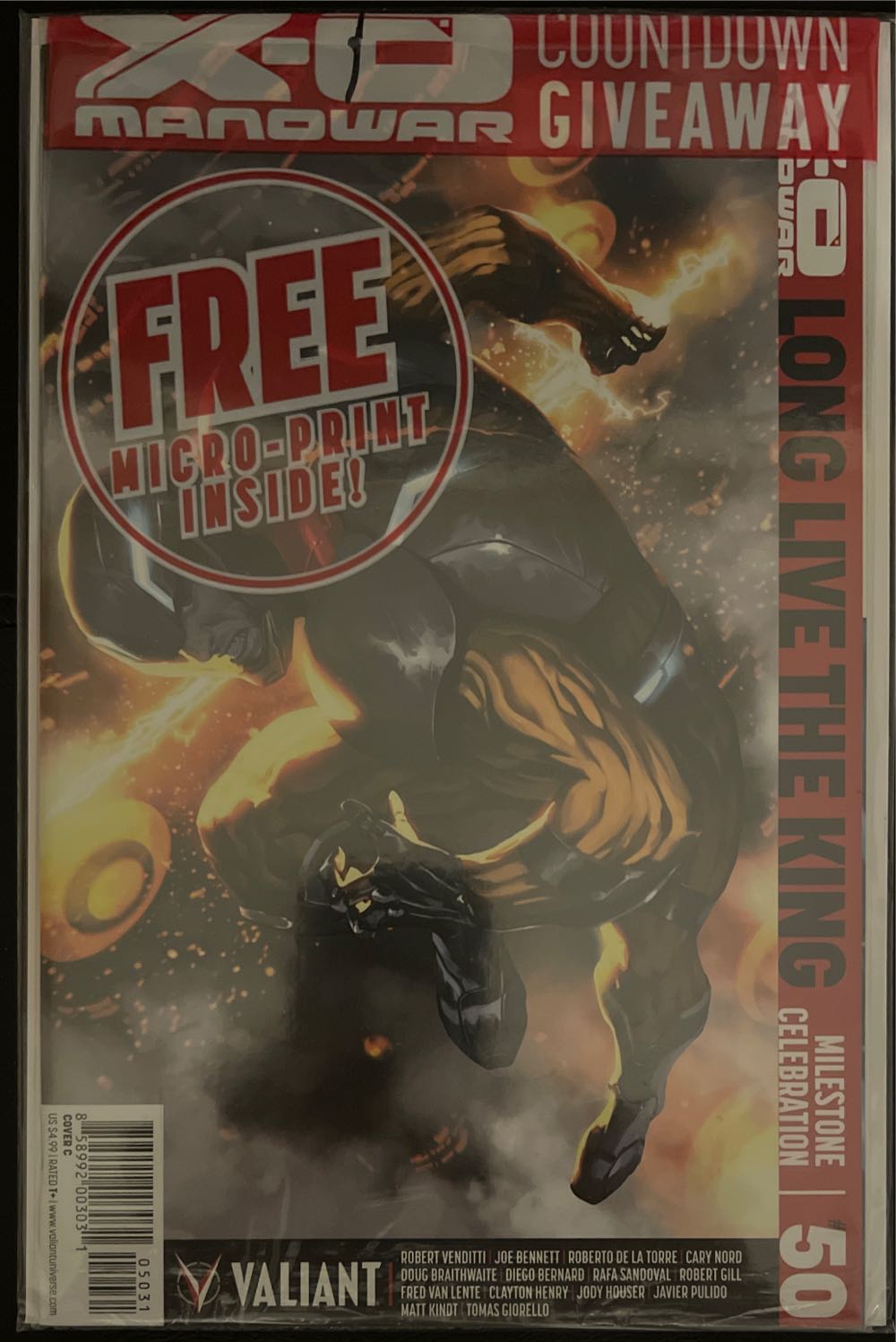 X-O Manowar Vol 3 - Valiant (50 - Sep 2016) comic book collectible [Barcode 85899200303105051] - Main Image 2