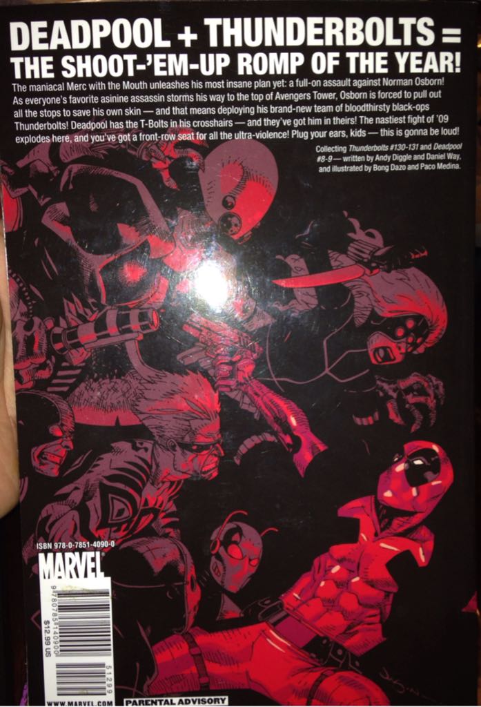 Deadpool:thunderbolts - Marvel Comics (1) comic book collectible [Barcode 9780785140900] - Main Image 2