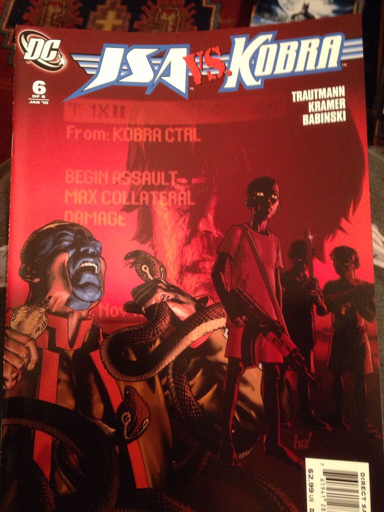 JSA Vs. Kobra - DC Comics (6 - Jan 2010) comic book collectible [Barcode 761941283814] - Main Image 1