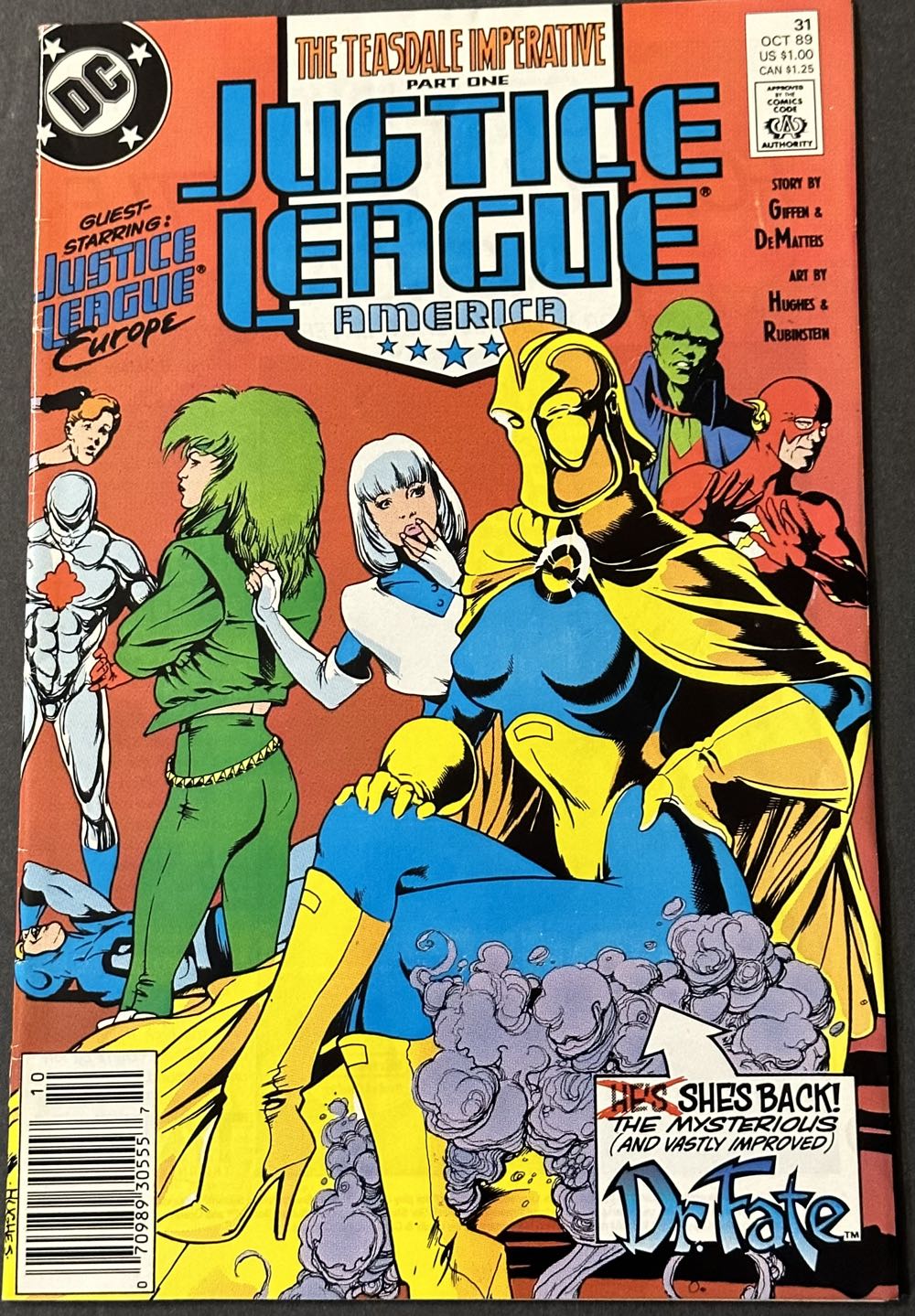 Justice League America - DC Comics (31 - Oct 1989) comic book collectible - Main Image 2