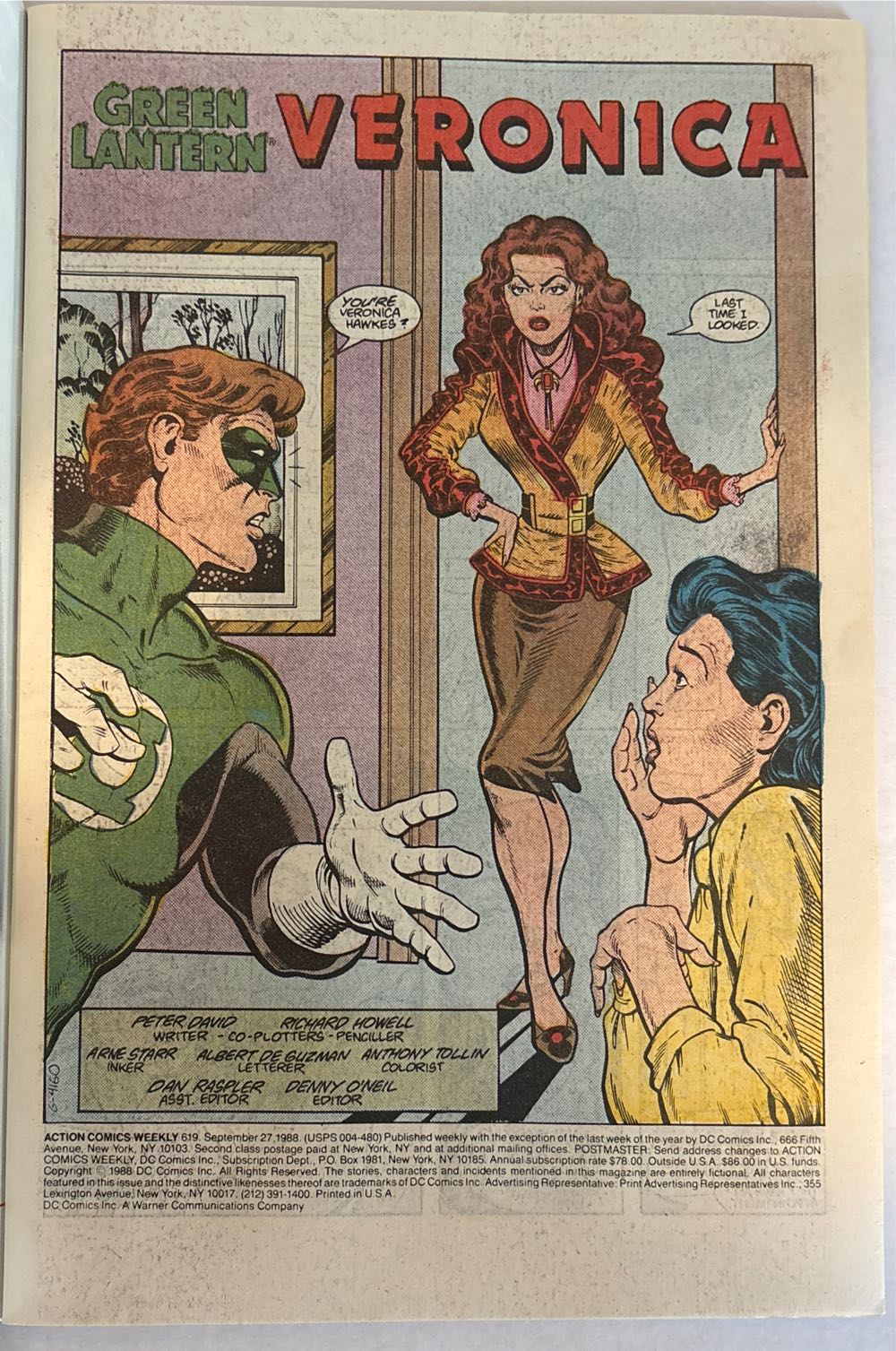 Action Comics Weekly - DC (619 - Sep 1988) comic book collectible [Barcode 0] - Main Image 3