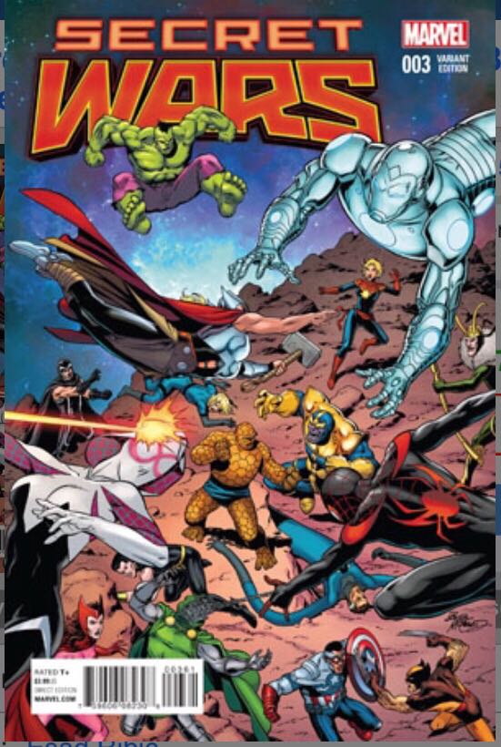 Secret Wars 2015 #3v (3) comic book collectible - Main Image 1