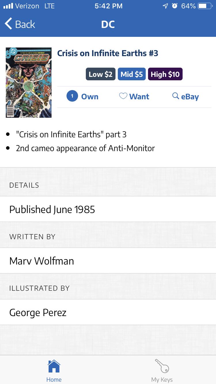 Crisis On Infinite Earths #3 - DC Comics (3 - Jun 1985) comic book collectible [Barcode 070989326613] - Main Image 2