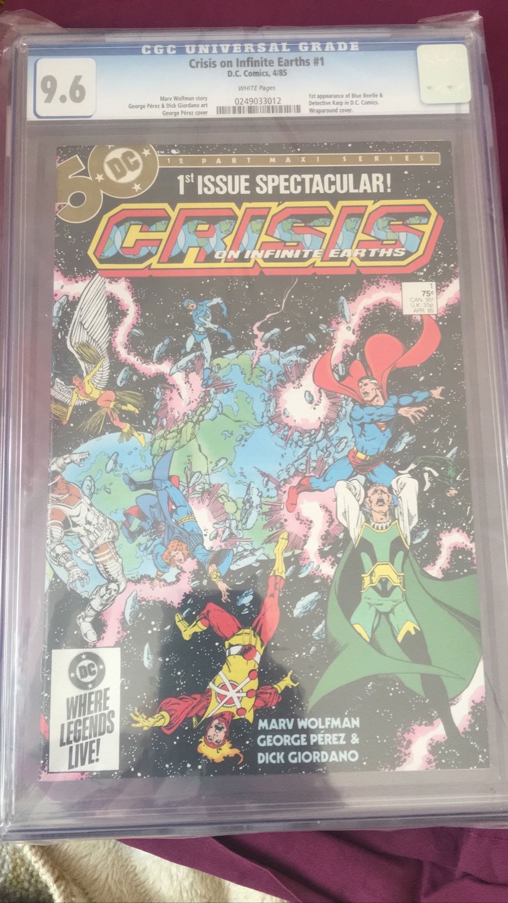 Crisis On Infinite Earths (CGC) - DC Comics (1 - 08/1985) comic book collectible - Main Image 3