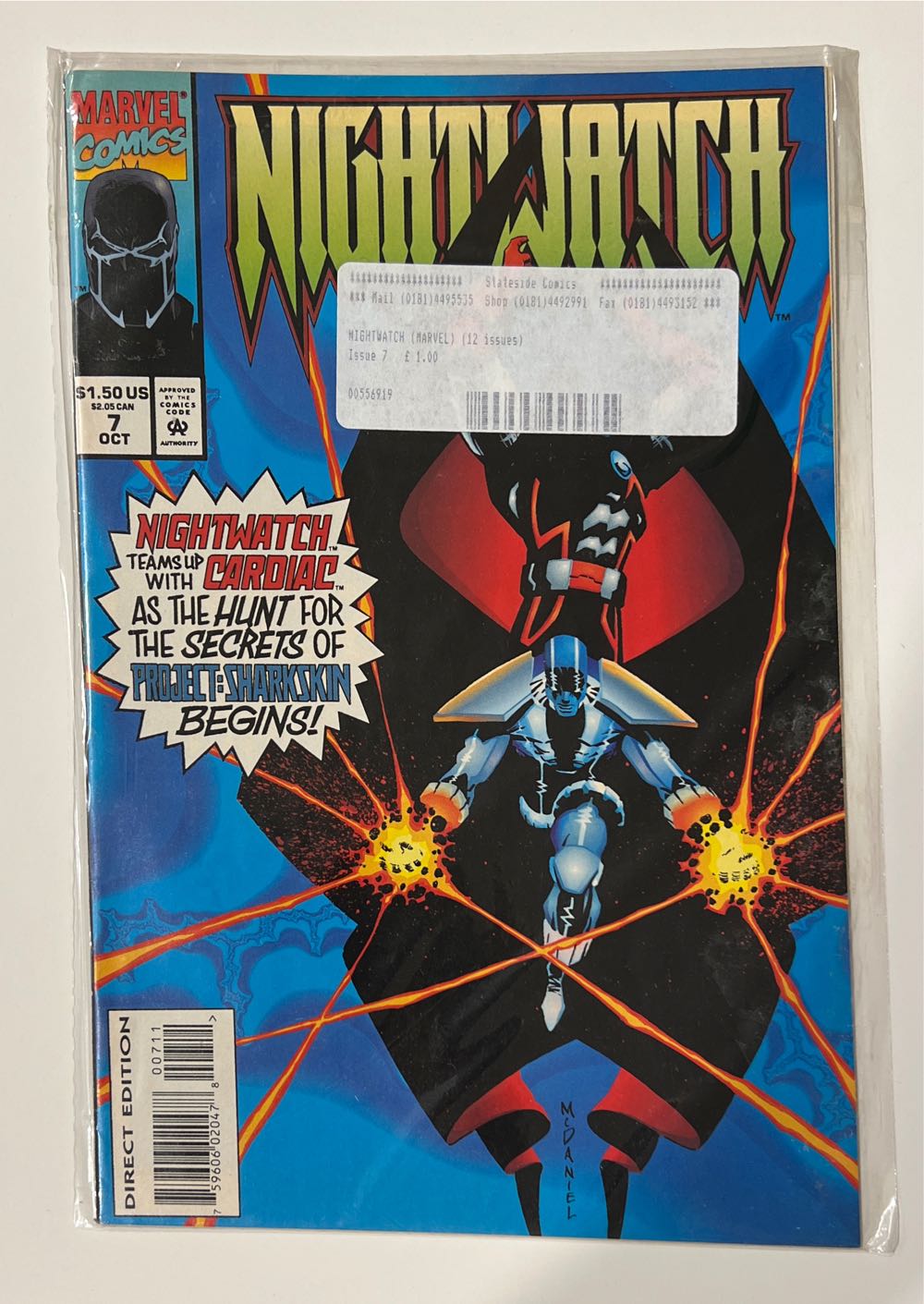 Nightwatch - Marvel (7 - Oct 1994) comic book collectible [Barcode 75960602047800711] - Main Image 3