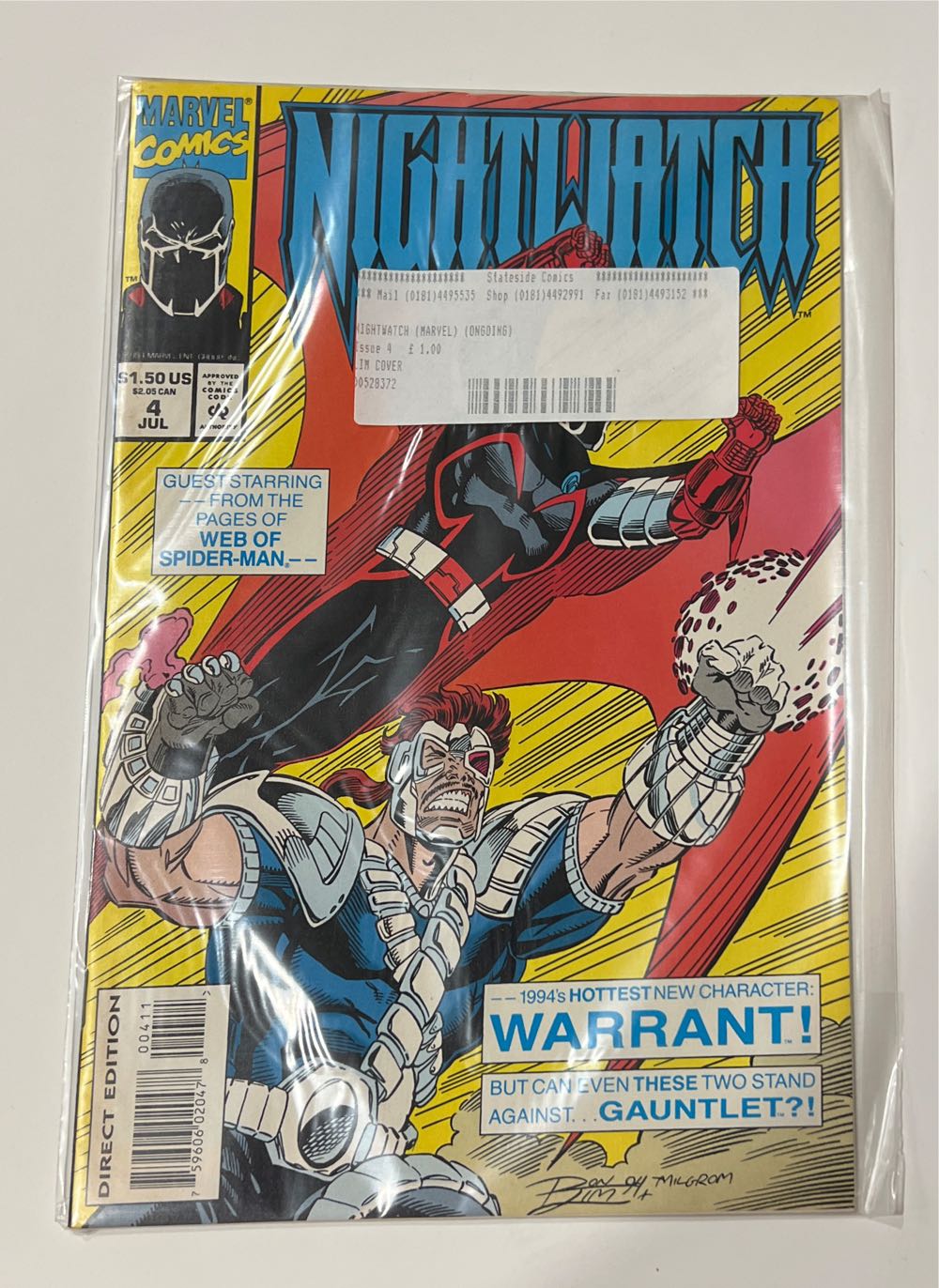 Nightwatch - Marvel Comics (4 - Jul 1994) comic book collectible [Barcode 759606020478] - Main Image 2