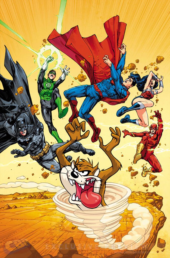JLA Looney Toon Varient - DC (5 - Jan 2016) comic book collectible [Barcode 76194132525500521] - Main Image 1