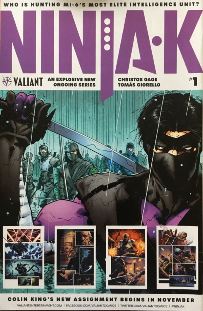 Ninjak V.3 - Valiant (0 - Sep 2017) comic book collectible [Barcode 85899200328400011] - Main Image 2