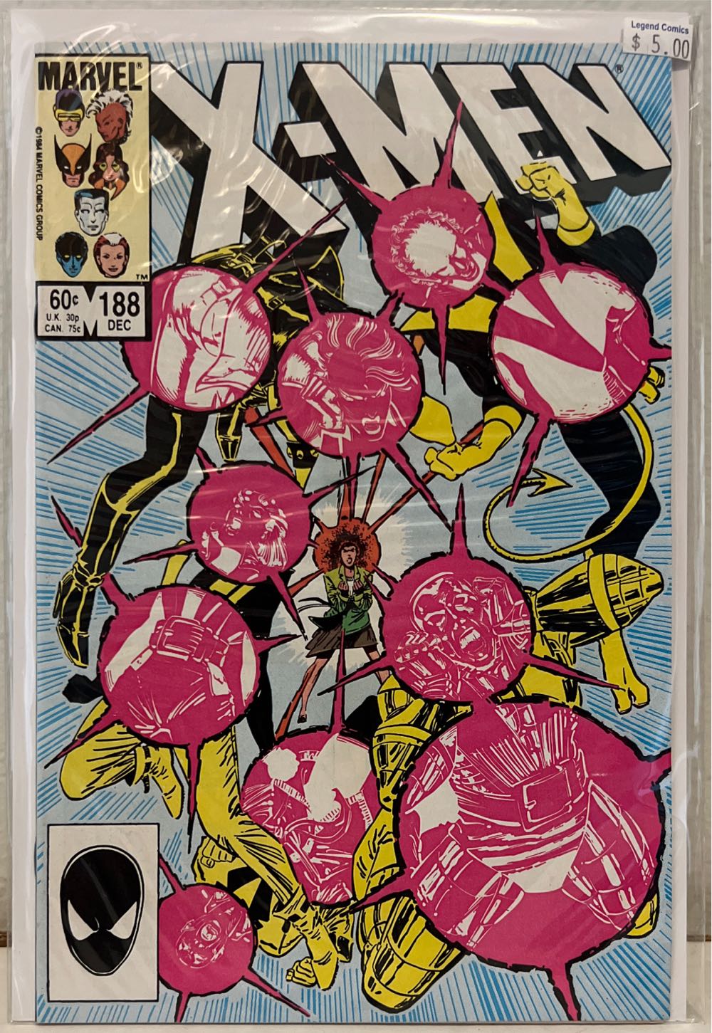 The Uncanny X-Men - Marvel Comics Group (188 - Dec 1984) comic book collectible [Barcode 071486024613] - Main Image 2