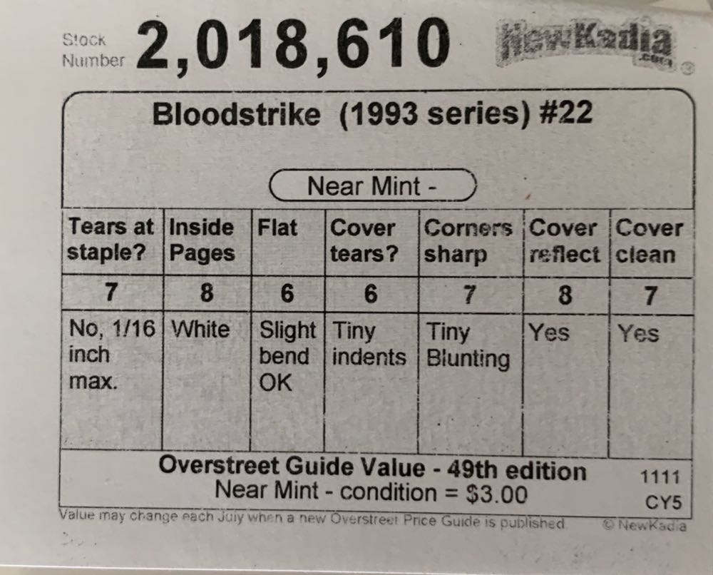 Bloodstrike (vol.1) - Image Comics/Extreme Studios (22 - May 1995) comic book collectible [Barcode 0] - Main Image 2