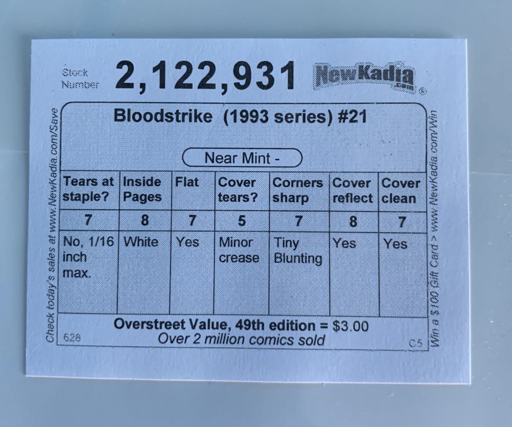 Bloodstrike (vol.1) - Image Comics/Extreme Studios (21 - Apr 1995) comic book collectible [Barcode 0] - Main Image 2