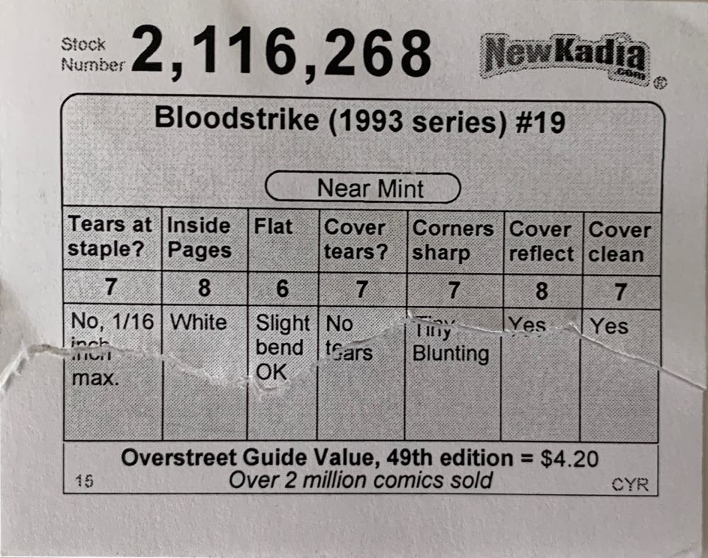 Bloodstrike - Image Comics (19 - 02/1995) comic book collectible [Barcode 0] - Main Image 2