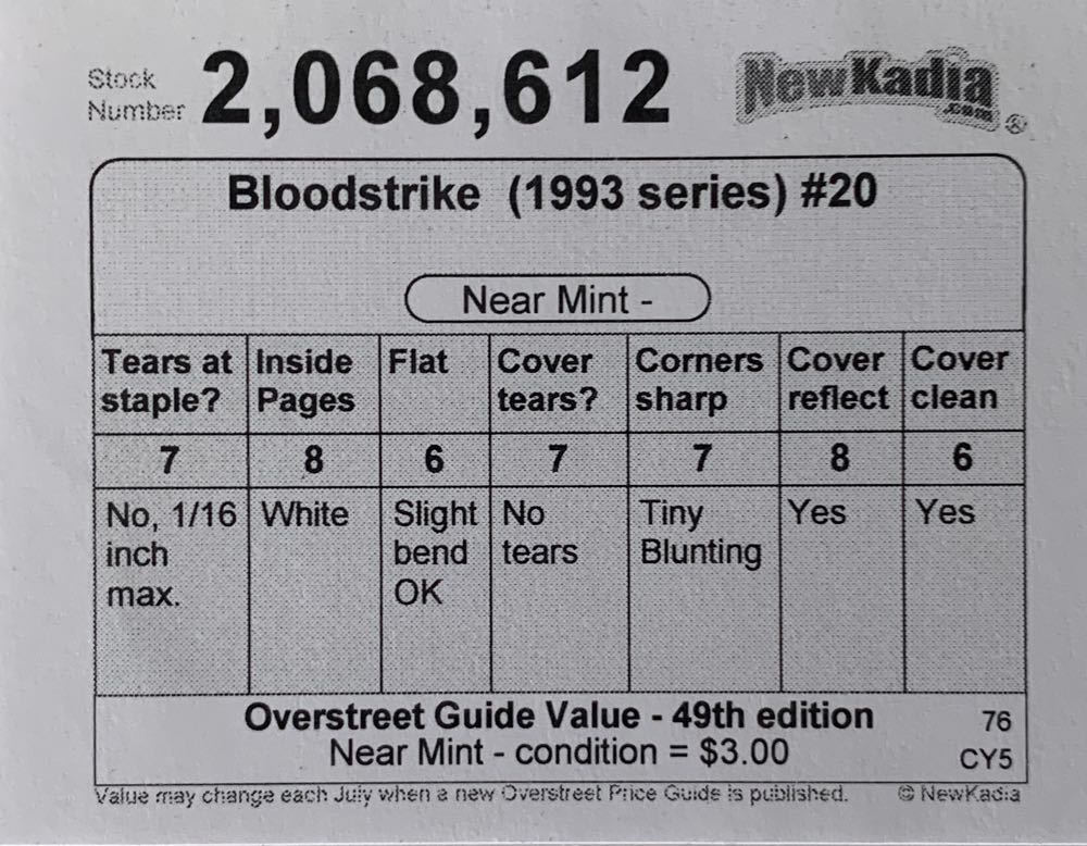 Bloodstrike (vol.1) - Image Comics/Extreme Studios (20 - Mar 1995) comic book collectible [Barcode 0] - Main Image 2