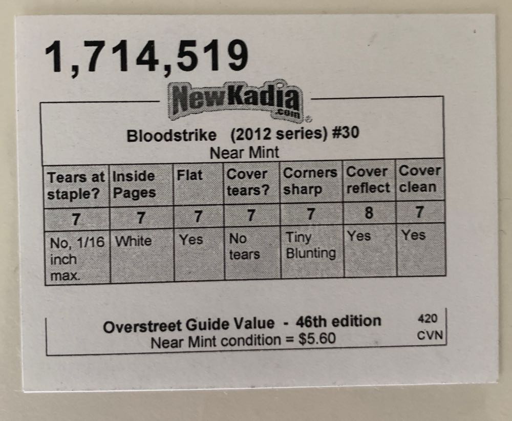 Bloodstrike - Image Comics (30 - Aug 2012) comic book collectible [Barcode 0] - Main Image 2