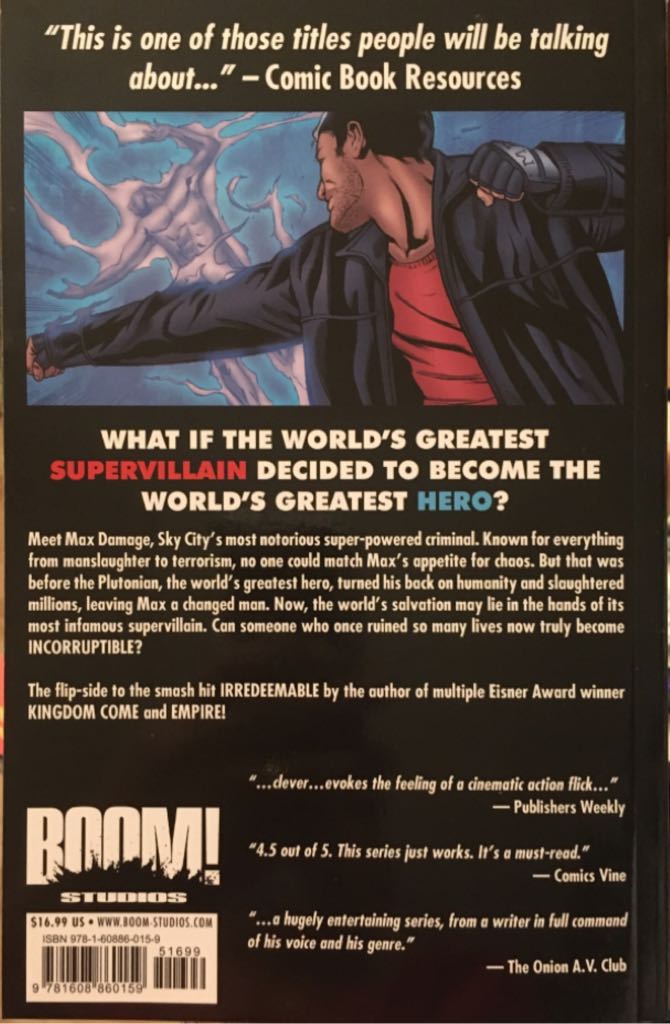 Incorruptible - Boom! Studios (1 - Jun 2010) comic book collectible [Barcode 9781608860159] - Main Image 2