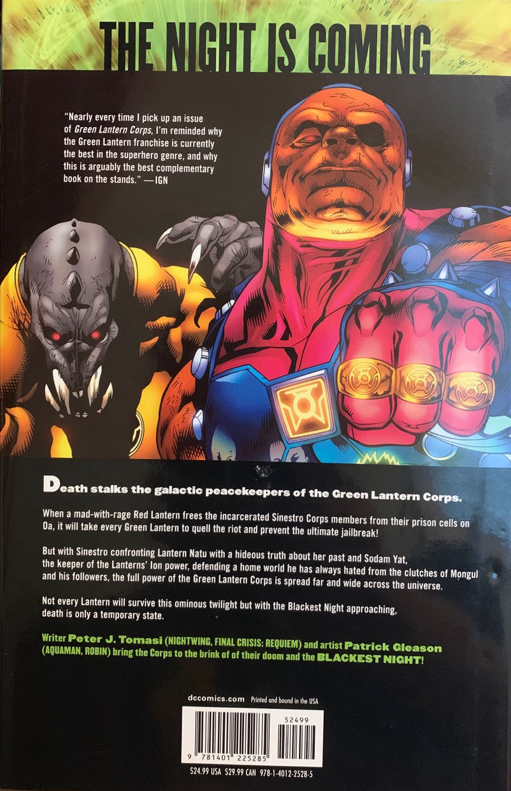 Green Lantern Corps: Emerald Eclipse  comic book collectible [Barcode 9781401225285] - Main Image 2