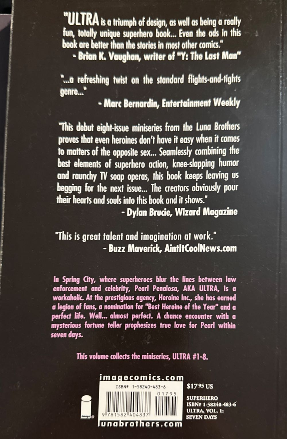 Ultra Vol. 1/1 - Image (1-8 - Apr 2005) comic book collectible [Barcode 9781582404837] - Main Image 2