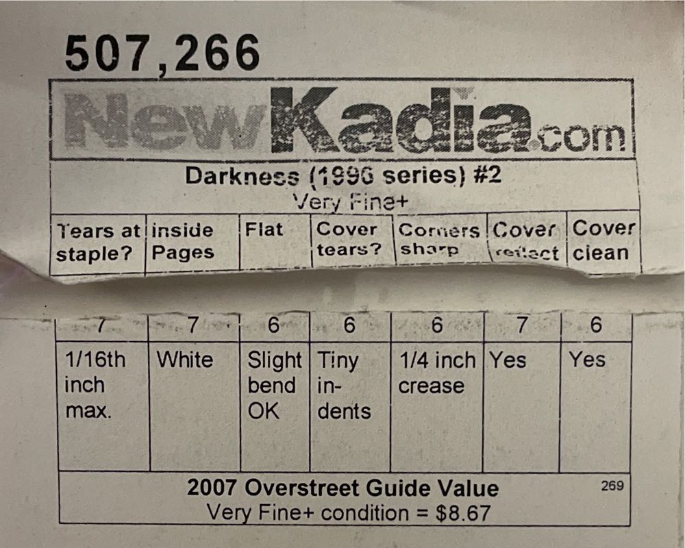 Darkness, The - Image (2 - Jan 1997) comic book collectible [Barcode 709853076032] - Main Image 2