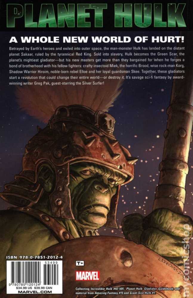 The Incredible Hulk (1999) Planet Hulk - Marvel (TPB - Apr 2008) comic book collectible [Barcode 780785120124] - Main Image 2