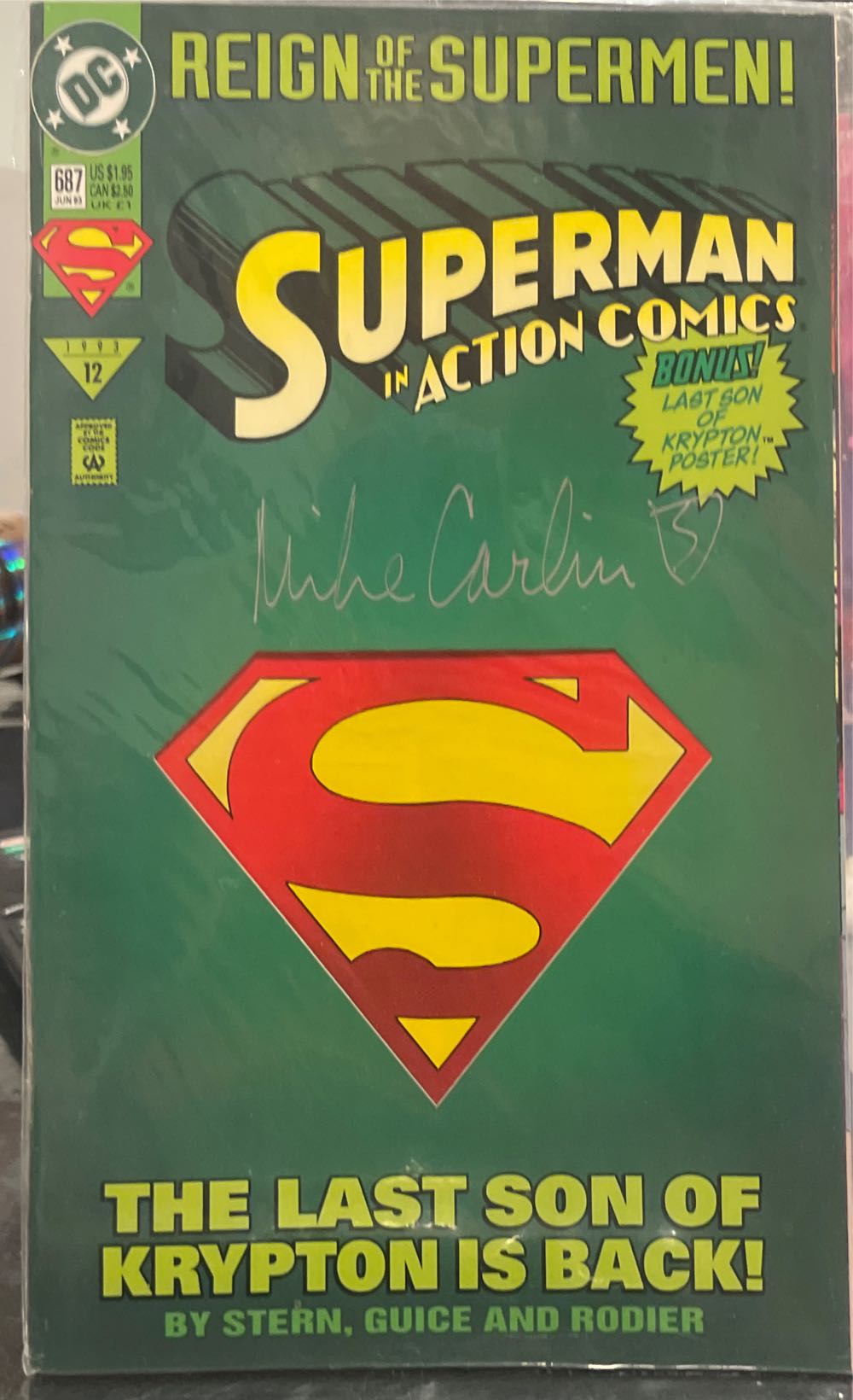 Superman In Action Comics - DC Comics (687 - Jun 1993) comic book collectible - Main Image 2