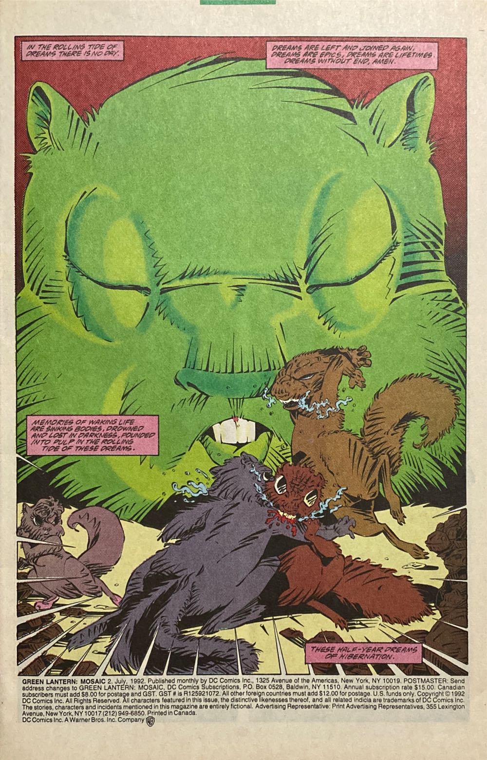 Green Lantern Mosaic - DC Comics (2 - Jul 1992) comic book collectible [Barcode 070989308183] - Main Image 3