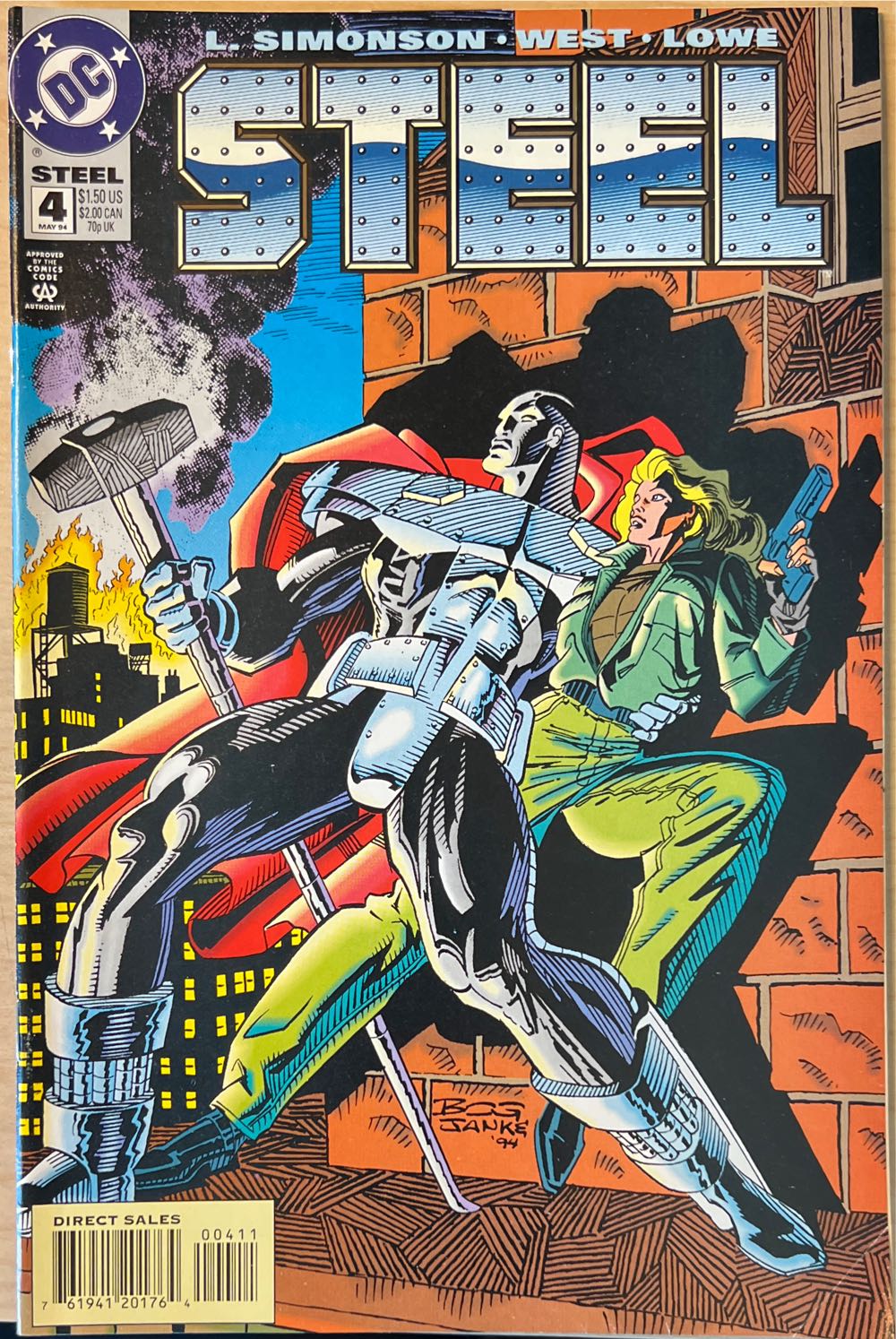 Steel - DC Comics (4 - May 1994) comic book collectible [Barcode 761941201764] - Main Image 2