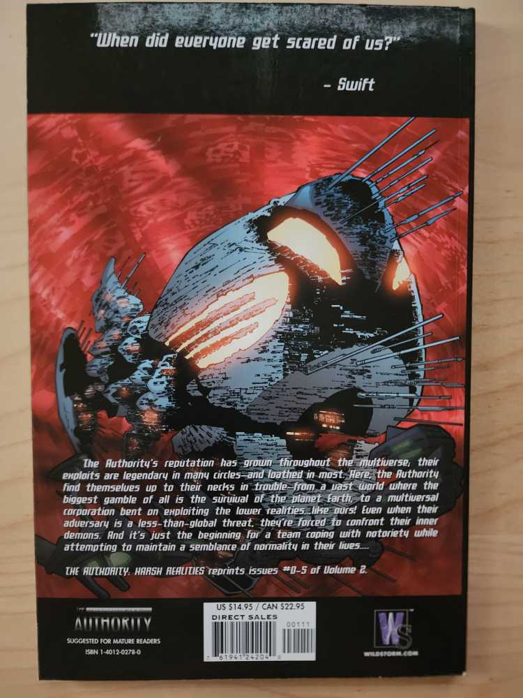 The Authority : Harsh Realities - DC Comics (1) comic book collectible [Barcode 761941242040] - Main Image 2