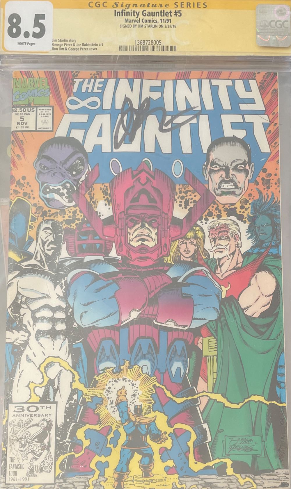 The Infinity Gauntlet #5 - Marvel (5 - Nov 1991) comic book collectible [Barcode 9780785145509] - Main Image 2
