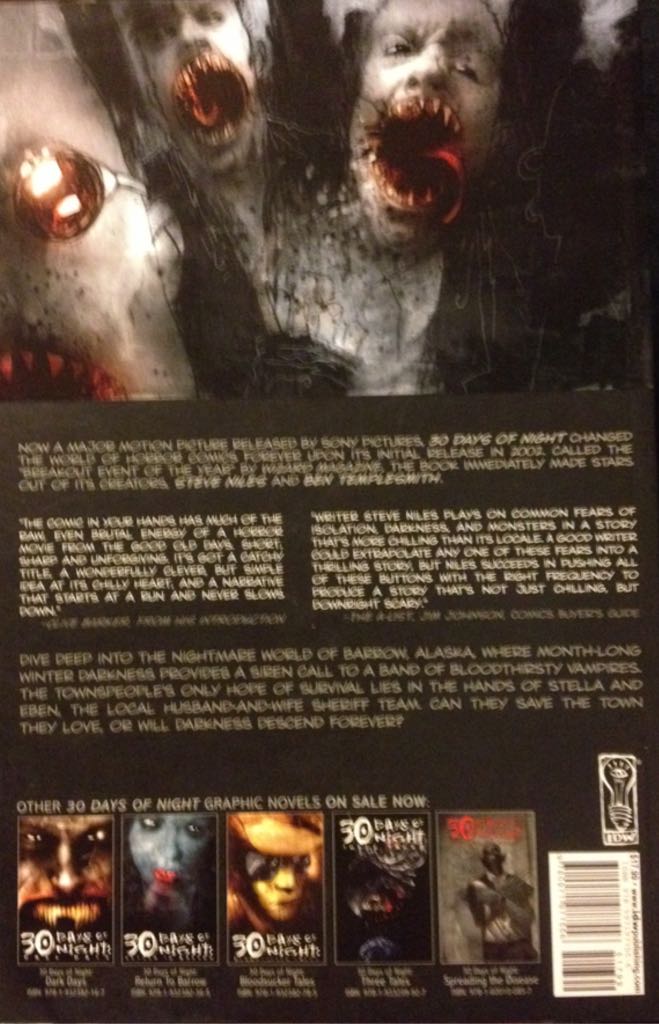 30 Days of Night - IDW Publishing (1 - Jan 2008) comic book collectible [Barcode 9780971977556] - Main Image 2