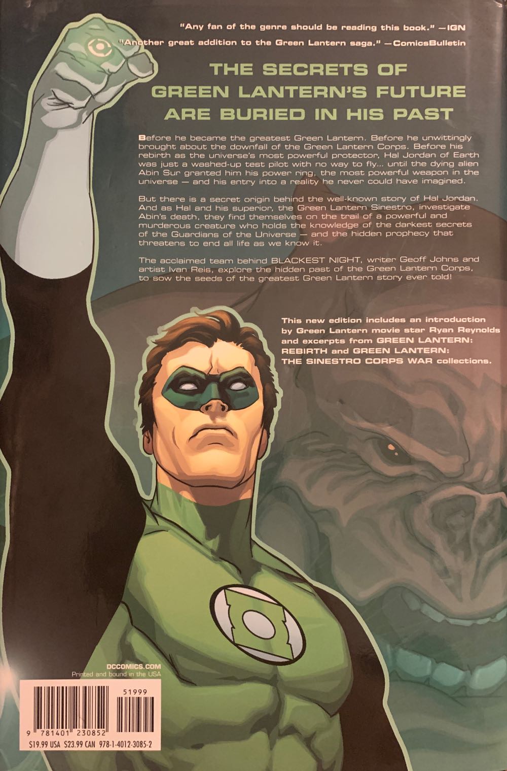 Green Lantern Secret Origin  (1) comic book collectible [Barcode 9781401230852] - Main Image 2