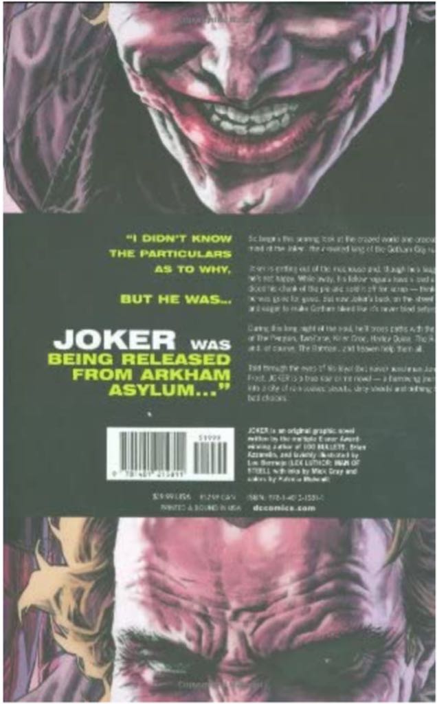 Joker - DC Comics (0) comic book collectible [Barcode 9781401215811] - Main Image 2