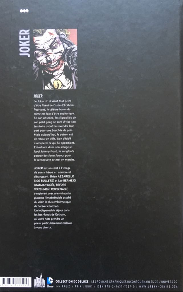 Joker - Urban Comics comic book collectible [Barcode 9782365773270] - Main Image 2