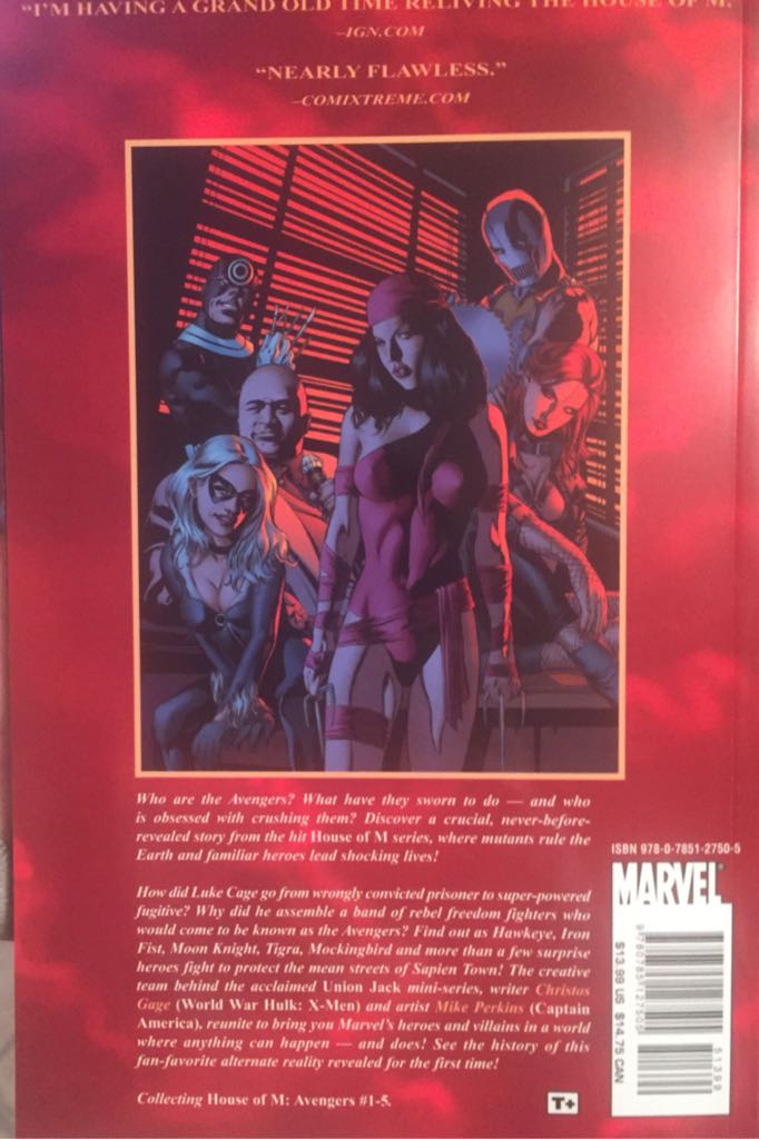 House Of M: Avengers (2007) - Marvel Comics (1) comic book collectible [Barcode 978078512750551399] - Main Image 2