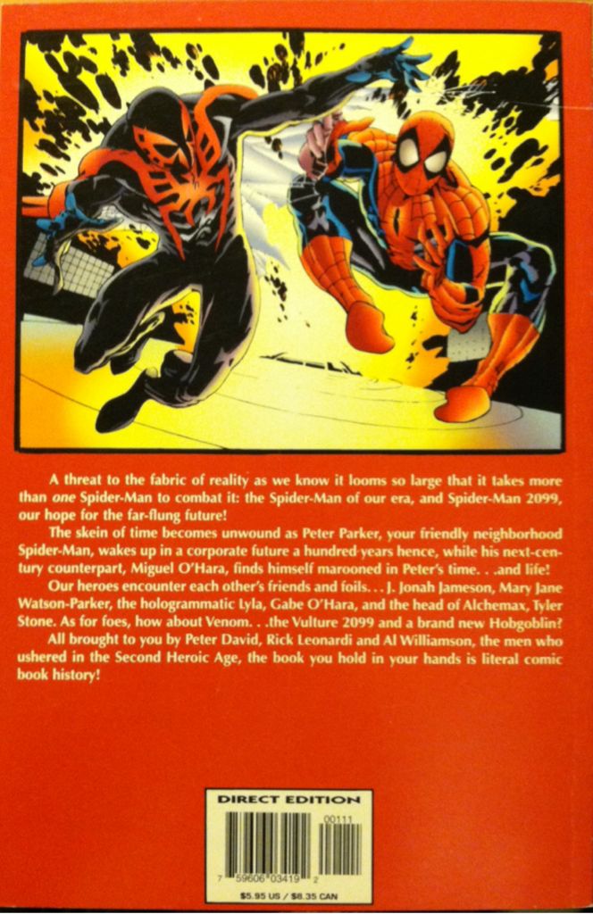 Spider-Man 2099 Meets Spider-man - Marvel (0 - Nov 1995) comic book collectible [Barcode 759606034192] - Main Image 2
