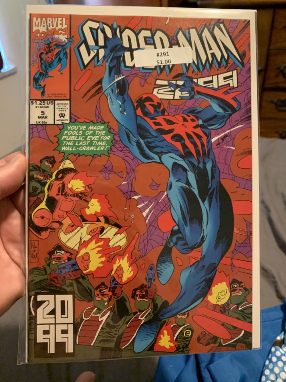 Spiderman 2099 - Marvel Comics (5 - Mar 1993) comic book collectible [Barcode 07098930802225] - Main Image 2