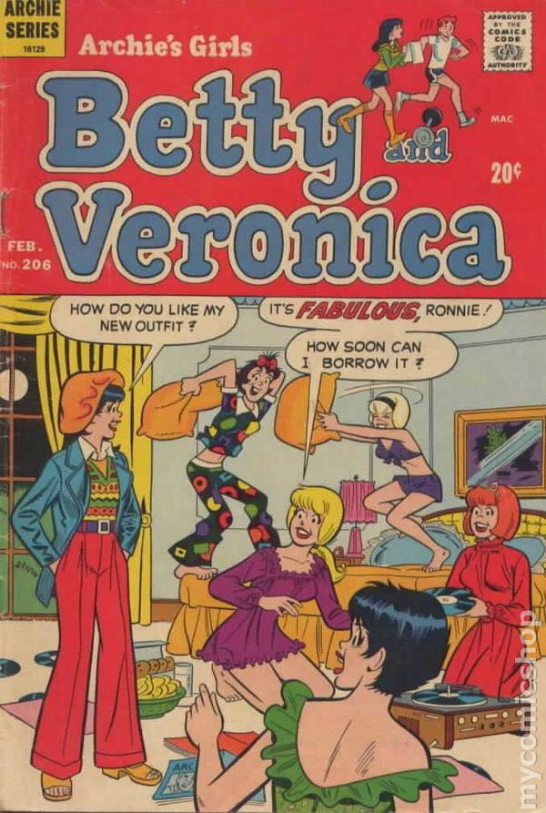 Betty and Veronica (206) comic book collectible - Main Image 1