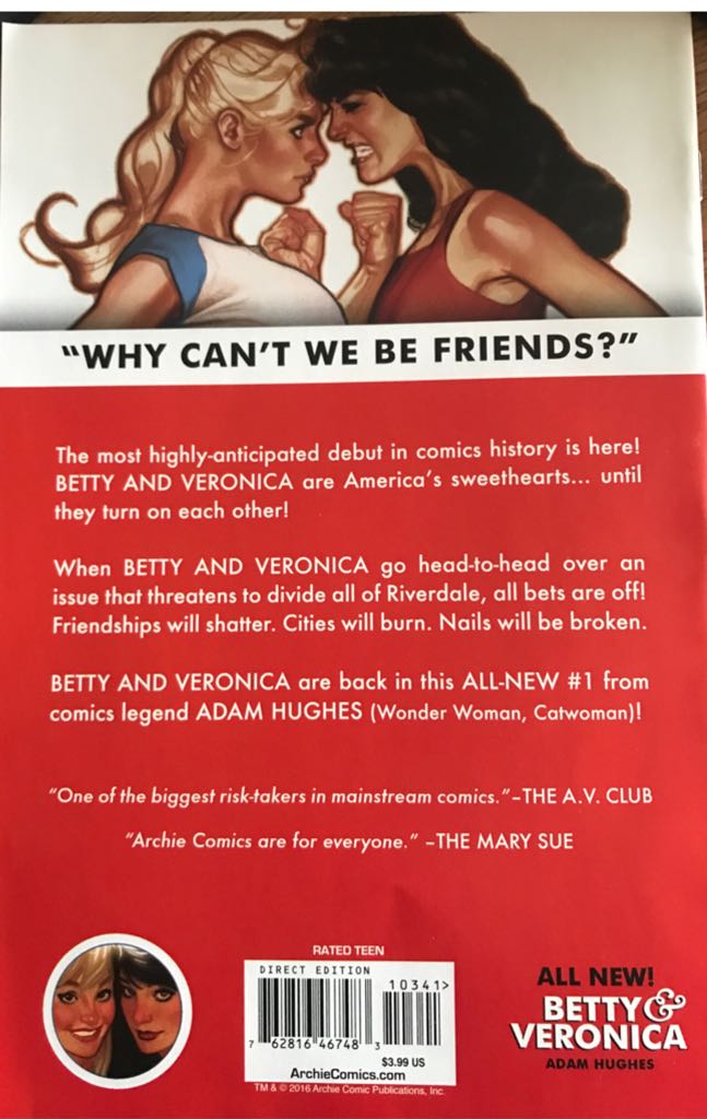Betty And Veronica  (1) comic book collectible [Barcode 76281646748310341] - Main Image 2