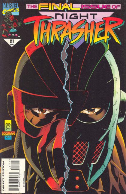 Night Thrasher - Marvel (21 - Apr 1995) comic book collectible [Barcode 759606024360] - Main Image 1