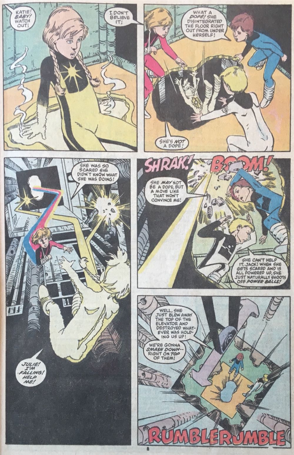 Power Pack (1984) - Marvel (4 - Nov 1984) comic book collectible [Barcode 071486020547] - Main Image 3