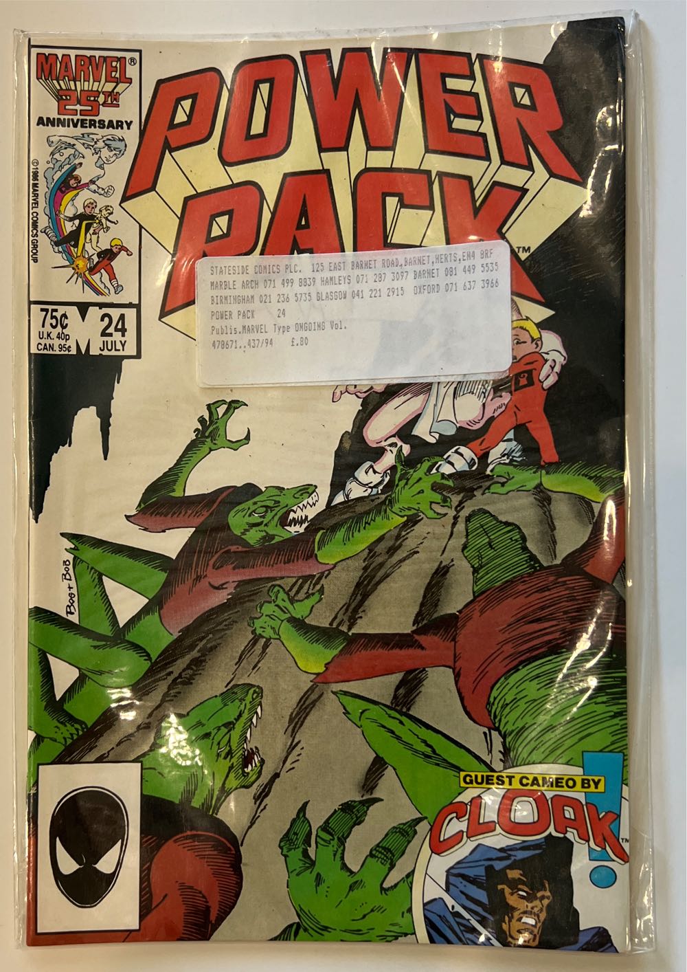 Power Pack - Marvel (24 - Jul 1986) comic book collectible [Barcode 071486020547] - Main Image 2
