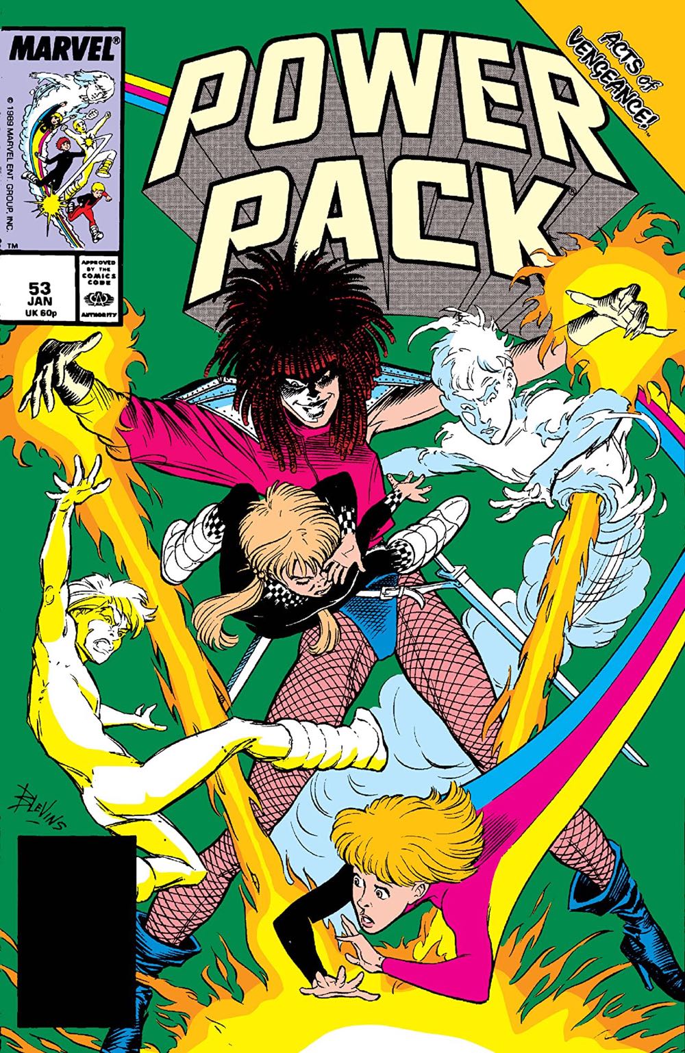 Power Pack - Marvel (33 - Nov 1987) comic book collectible [Barcode 071486020547] - Main Image 2