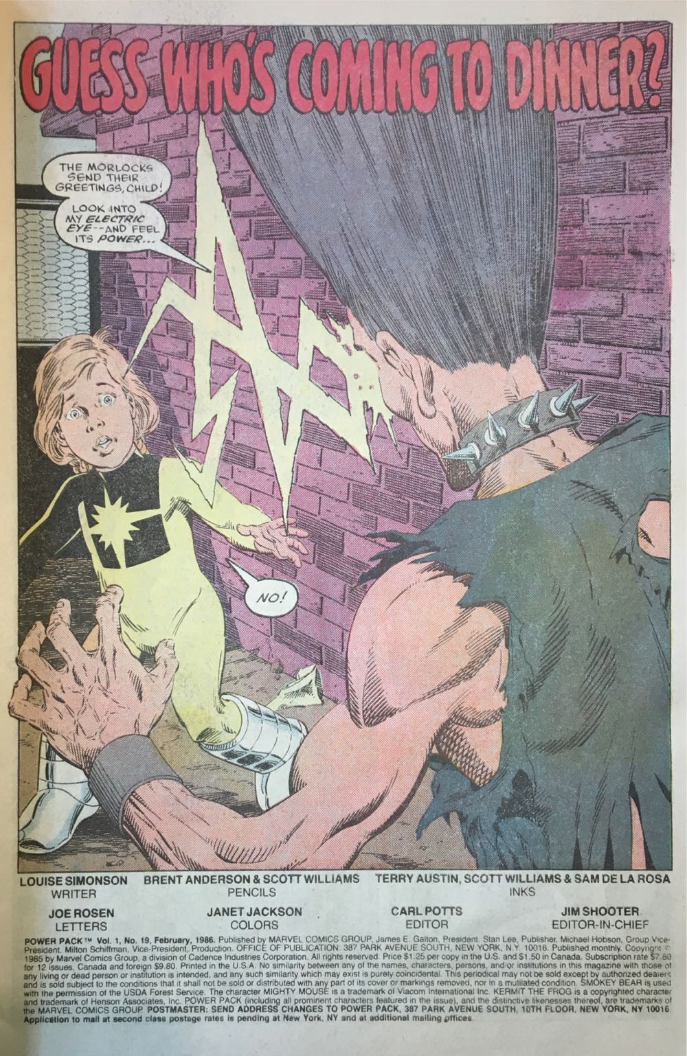 Power Pack - Marvel (19 - Feb 1986) comic book collectible [Barcode 071486020547] - Main Image 2