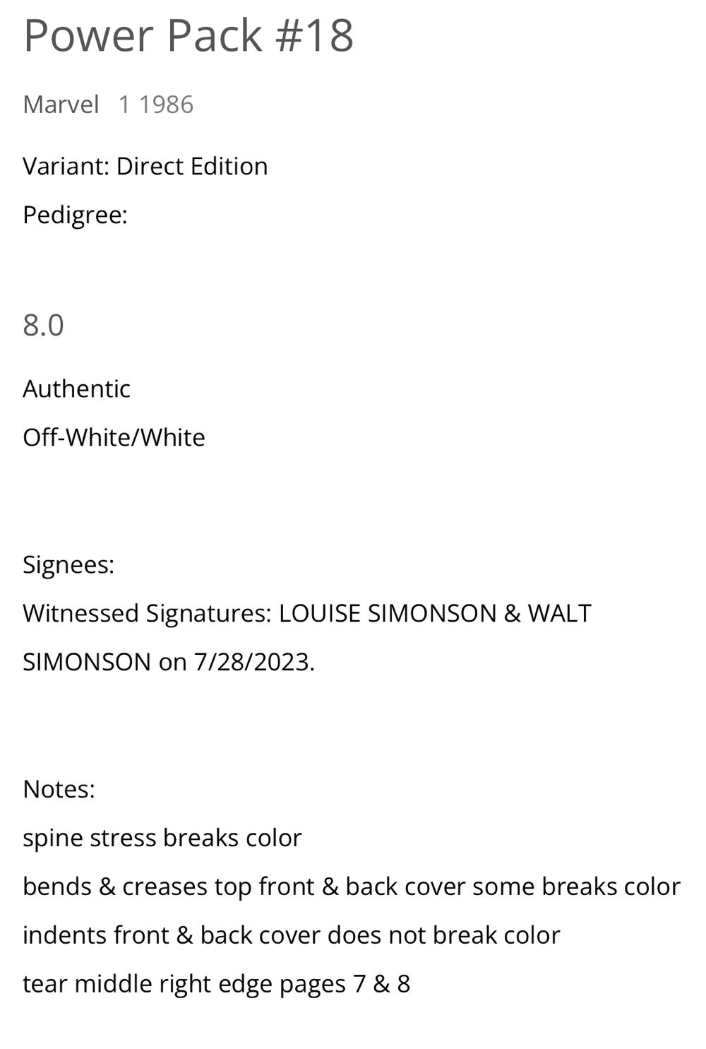 Power Pack - Marvel (18 - Jan 1986) comic book collectible [Barcode 071486020547] - Main Image 3