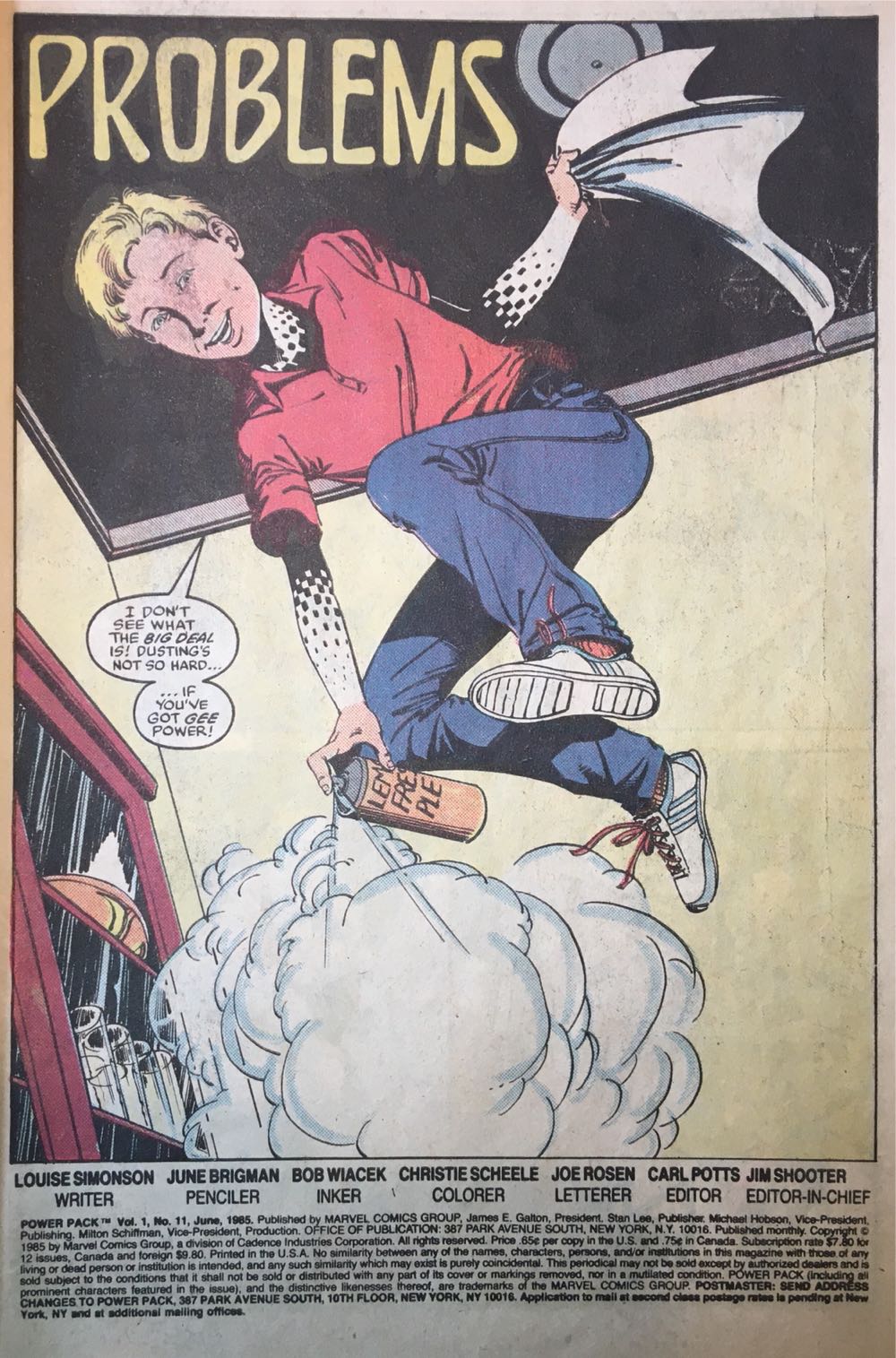 Power Pack - Marvel Comics Group (11 - Jun 1985) comic book collectible [Barcode 071486020547] - Main Image 2