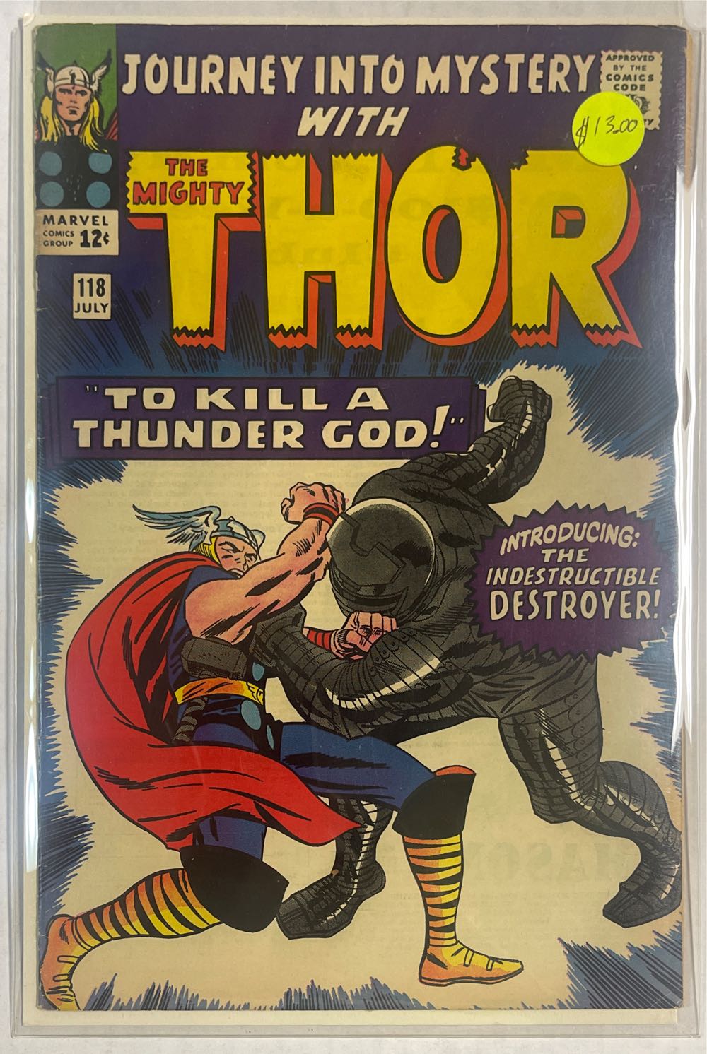 Journey Into Mystery (Vol 1) - Marvel Comics (118 - Jul 1965) comic book collectible [Barcode 759606024506] - Main Image 2